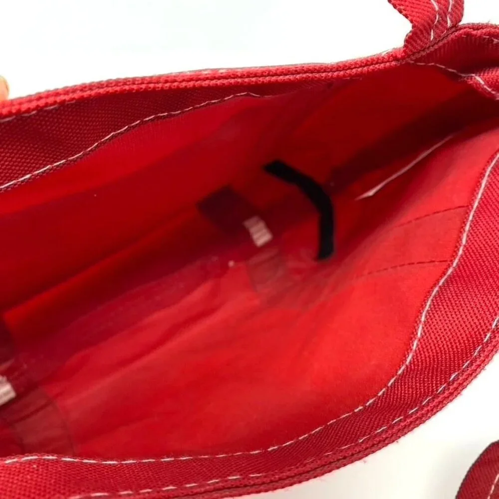 Gemline Mini Canvas Tote Red White Bag Purse